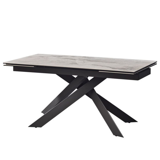 Стіл обідній розкладний керамічний Gracio Light Grey 90X160(240) Сірий 5