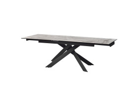 Стіл обідній розкладний керамічний Gracio Light Grey 90X160(240) Сірий