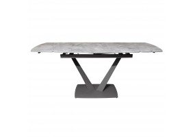 Стол раскладной керамика Elvi Grey Stone 80X120(180) см