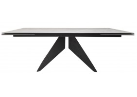 Стол обеденный раскладной керамика Sapphire Skyfall Night 100x200(300) см.