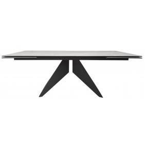 Стол обеденный раскладной керамика Sapphire Skyfall Night 100x200(300) см.