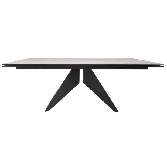 Стол обеденный раскладной керамика Sapphire Skyfall Night 100x200(300) см. 1