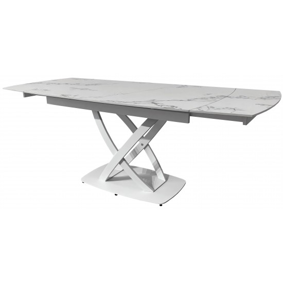 Стол раскладной керамический Infinity Golden Jade 90х140-200 см 2