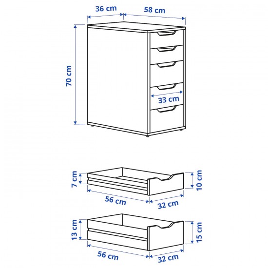 Комод IKEA ALEX 004.735.46 4