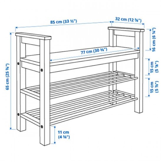 Скамья для обуви ІКЕА HEMNES, 002.438.00 4