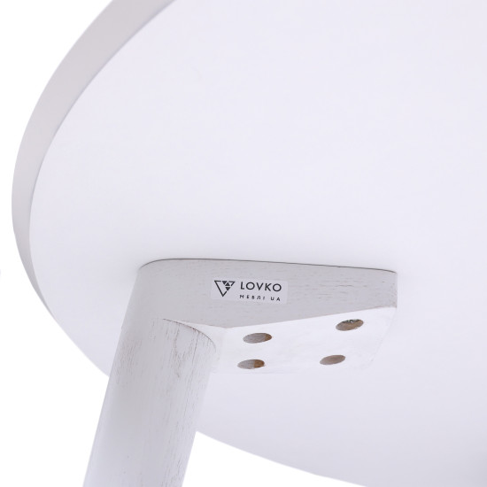 Стол Dan d-90 HPL Arpa 3346 Ker/белый 4