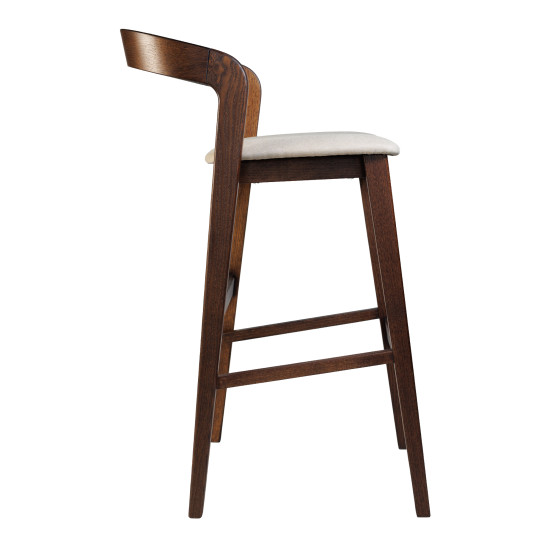 Стілець барний Floki New темний горіх 4