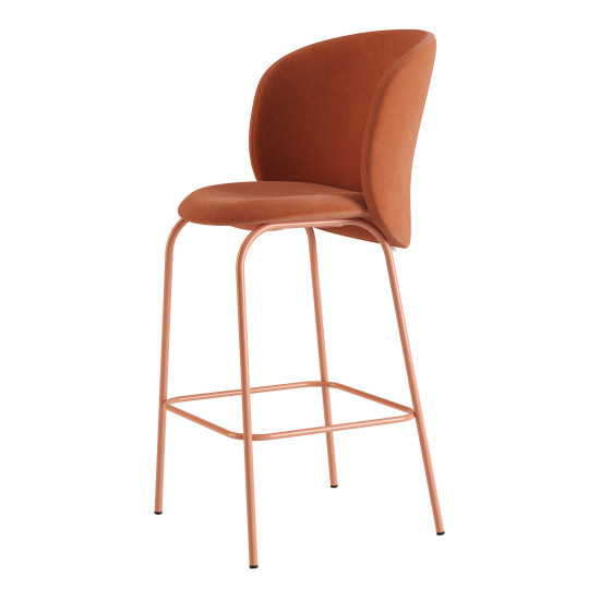 Стул полубарный Lilo Exclusive Terracotta Velvet 3