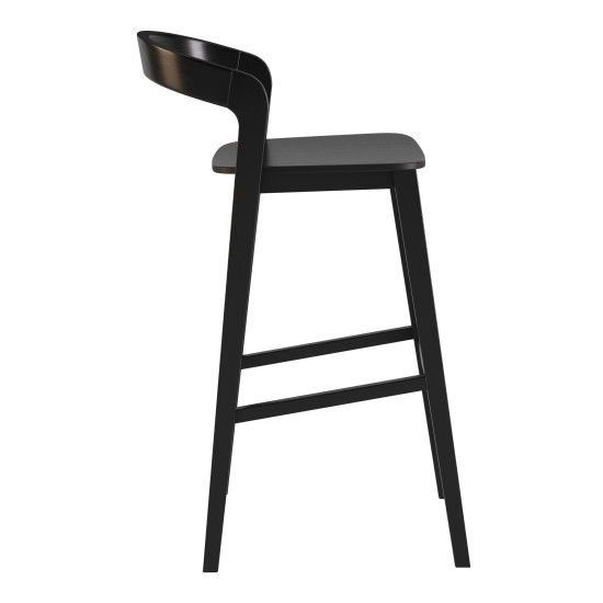 Стул барный Floki New черный жесткий 2