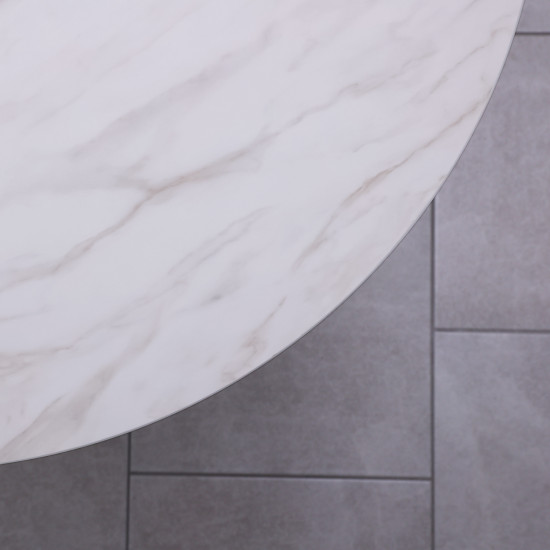 Стол Dan d-90 HPL Arpa 3346 Ker/белый 6