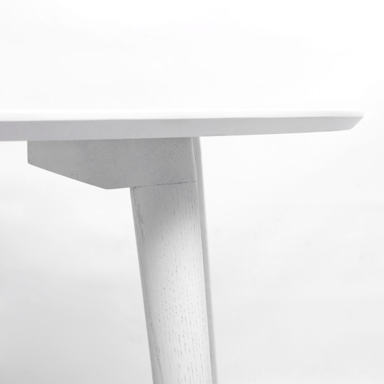 Стол Dan d-90 HPL Arpa 3346 Ker/белый 3