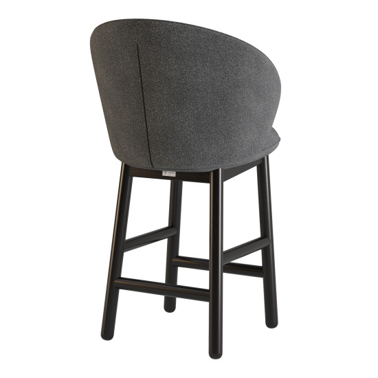 Стул полубарный Stitch черный / Node 19 4