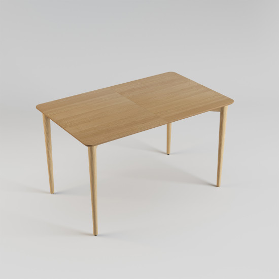 Стіл розкладний Silva 130+40 x 80 натуральний ясен 6