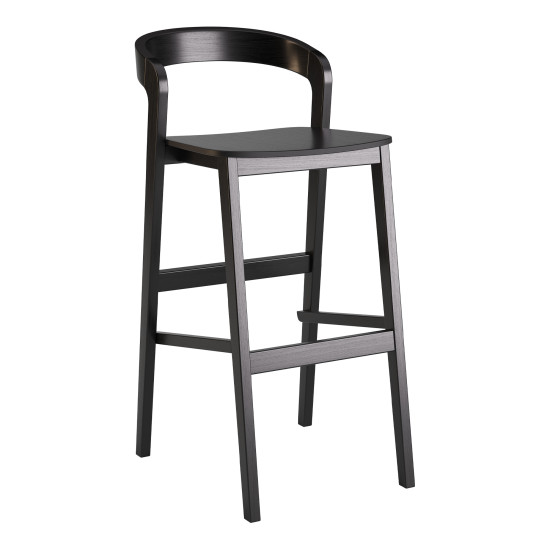 Стул барный Floki New черный жесткий 1