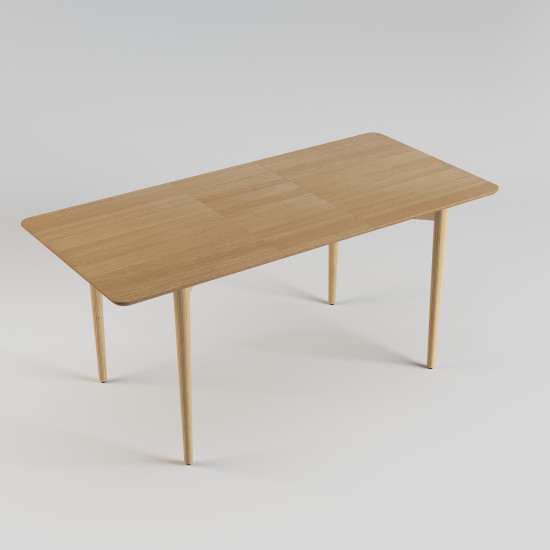 Стіл розкладний Silva 130+40 x 80 натуральний ясен 4