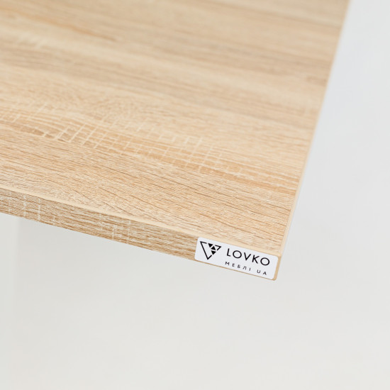 Стол Tetra light 80 х 80 белый металл / дуб ДСП (текстура) 5