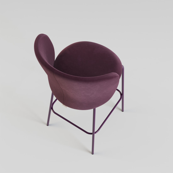 Стілець напівбарний Lilo Exclusive Deep Plum 5