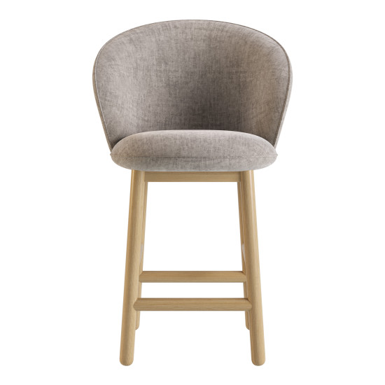 Стілець напівбарний Stitch натуральний ясен / Vouge 14 3