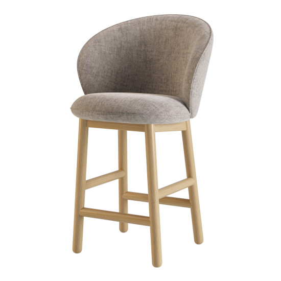 Стілець напівбарний Stitch натуральний ясен / Vouge 14 2