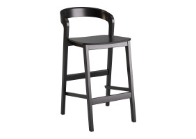 Стілець напівбарний Floki New чорний твердий