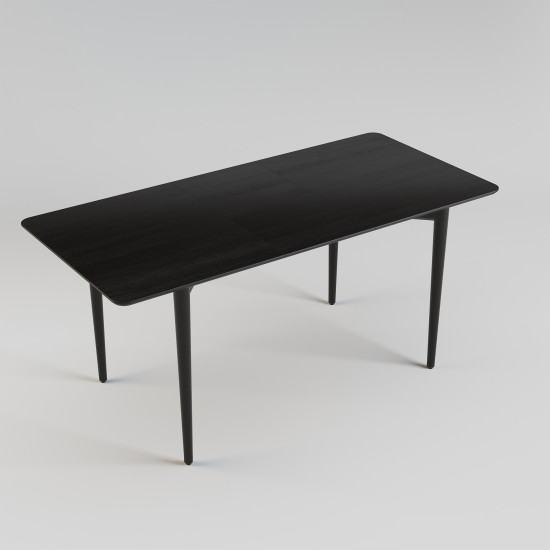 Стіл розкладний Silva 130+40 x 80 чорний 4