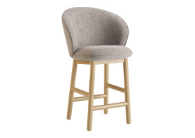 Стілець напівбарний Stitch натуральний ясен / Vouge 14