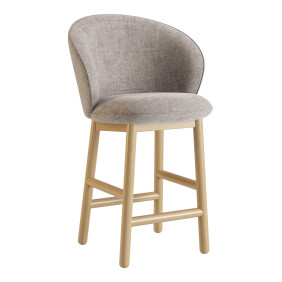 Стілець напівбарний Stitch натуральний ясен / Vouge 14