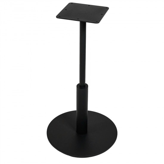 Стол Ibiza R light d-60 черный металл / дуб ДСП (текстура) 2