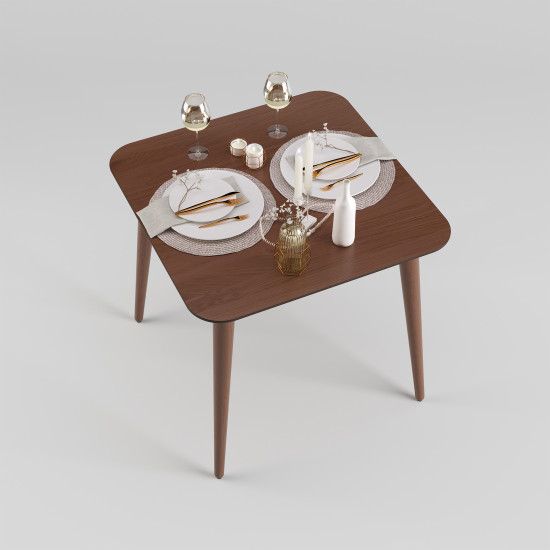 Стол Dan 80х80 темный орех 3