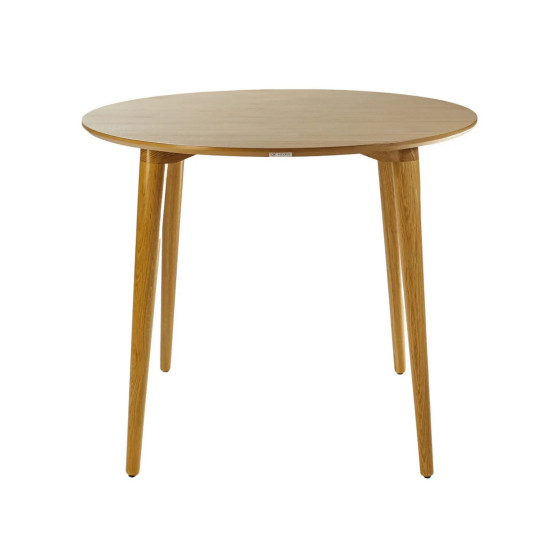 Стол Dan d-90 натуральный (дуб) 2