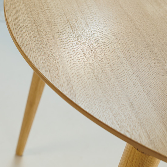 Стол Dan d-90 натуральный (дуб) 3