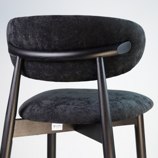 Стул полубарный Panda New черный / Hevia 207.21 10