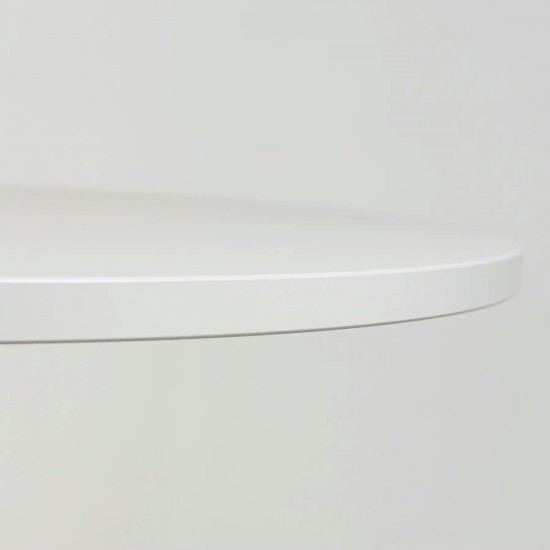 Стол Ibiza R light d-60 черный металл / белый ДСП (текстура) 5