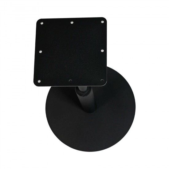 Стол Ibiza R light d-60 черный металл / белый ДСП (текстура) 7