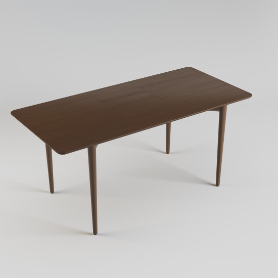 Стіл розкладний Silva 130+40 x 80 темний горіх 4