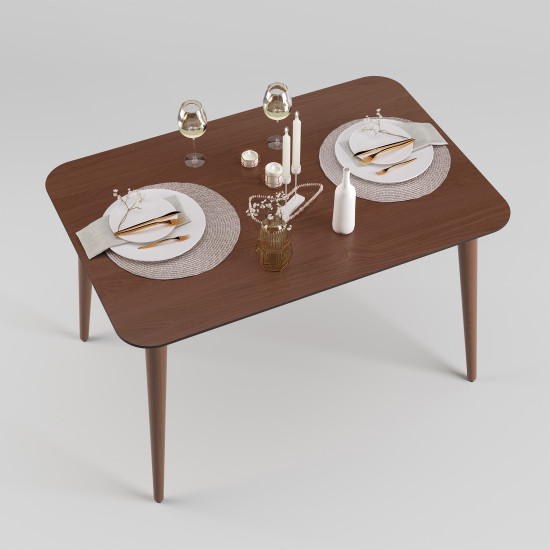 Стіл Dan 120 х 80 темний горіх 3