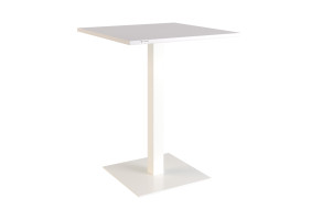 Стол Tetra light 60 х 60 белый металл / белый ДСП (текстура)