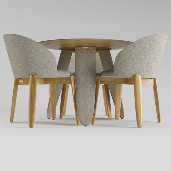 Стол Rino d-100 дуб маркетри / Node 07 5