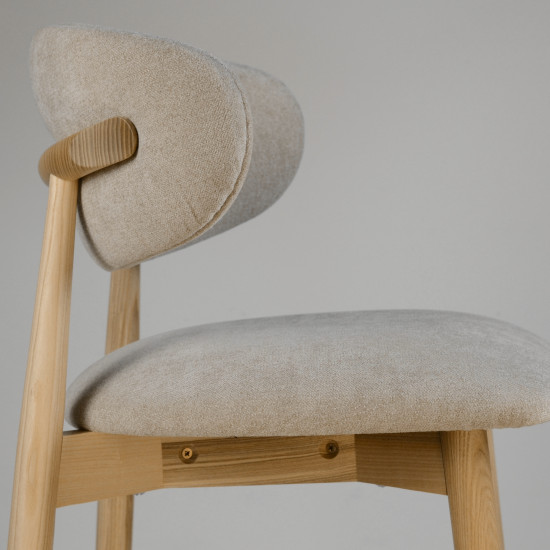 Стілець напівбарний Panda New натуральний / Hevia 207.09 9