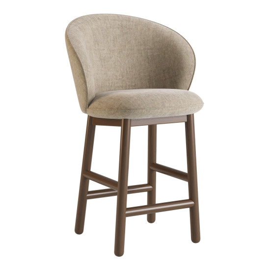 Стул полубарный Stitch темный орех / Vouge 02 1