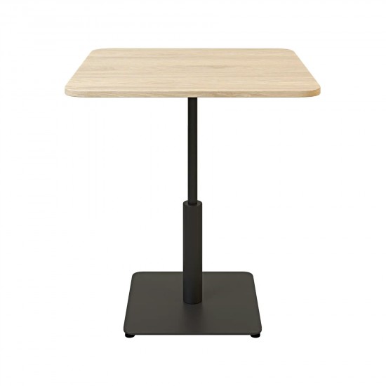 Стол Ibiza Soft light 70x70 черный металл / дуб ДСП (текстура) 2