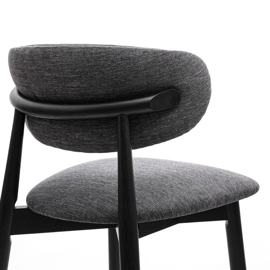 Стул полубарный Panda New черный / Superior 19 10