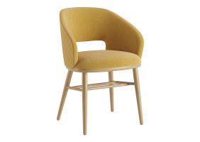 Стул Dolphin натуральный ясень / Venus velvet 2936