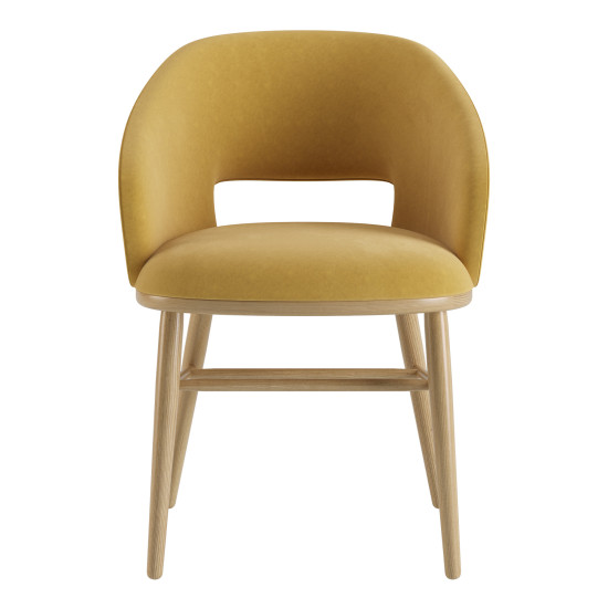 Стул Dolphin натуральный ясень / Venus velvet 2936 2