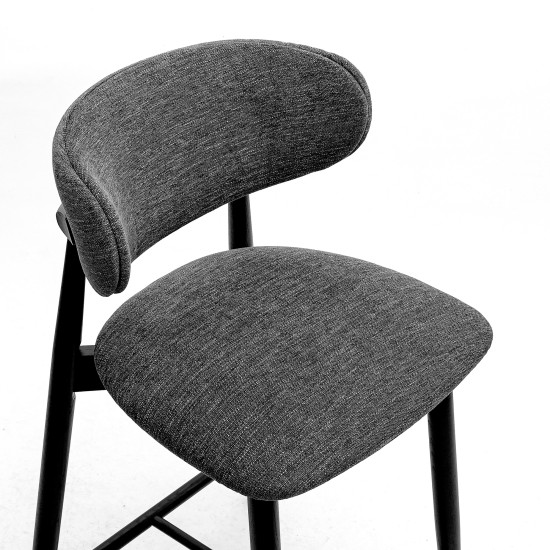 Стул полубарный Panda New черный / Superior 19 6