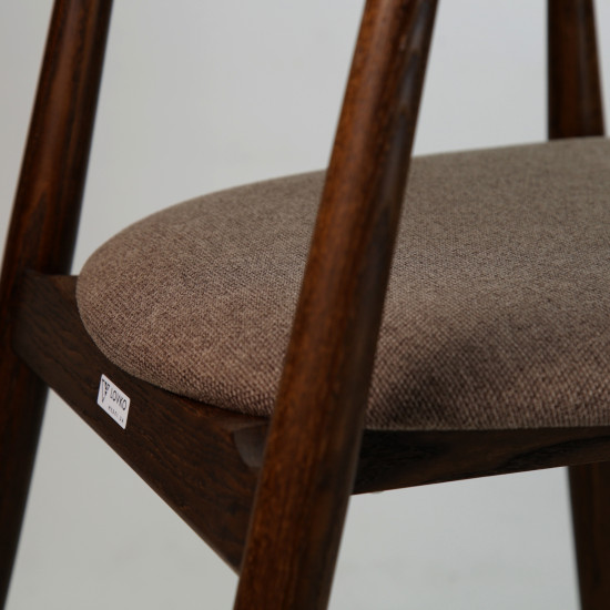 Стілець Mamont semi-soft темний горіх (PC359) / Austin 03 7