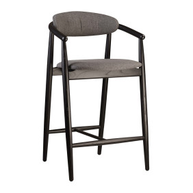 Стул полубарный Mamont Soft черный / Austin 19