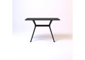 Стол Stealth (Стелс) 120 х 70 чёрные ноги / чёрный дуб