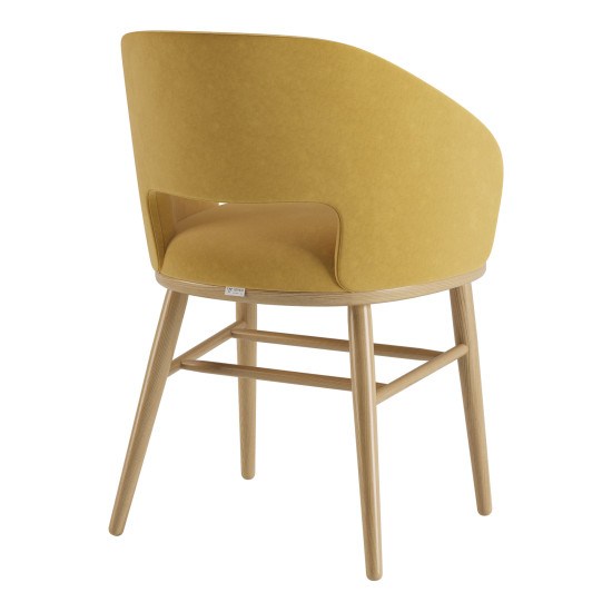 Стул Dolphin натуральный ясень / Venus velvet 2936 4