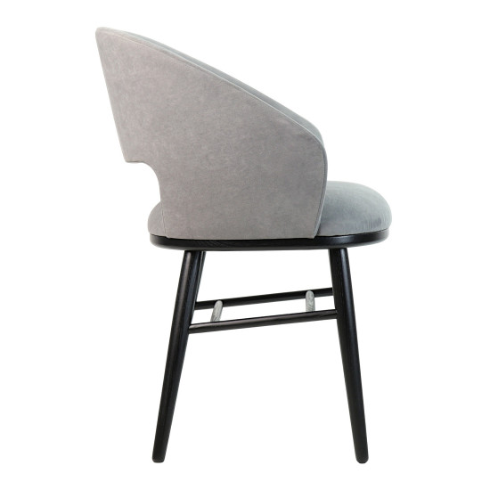 Стул Dolphin черный / Dream Velvet 202.17 5